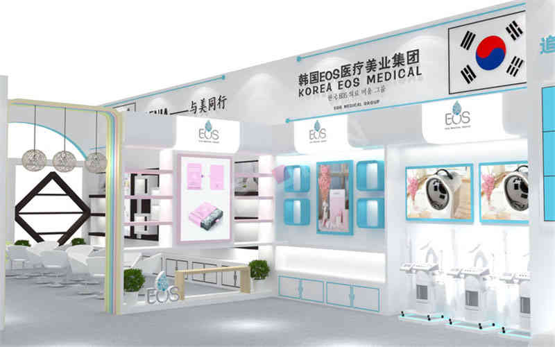 特裝展臺(tái)韓國(guó)EOS美博會(huì)廣州廣交會(huì)展臺(tái)設(shè)計(jì)搭建 特裝展臺(tái)韓國(guó)EOS美博會(huì)廣州廣交會(huì)展臺(tái)設(shè)計(jì)搭建