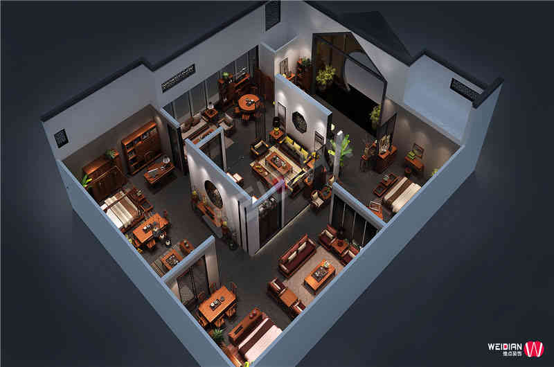 花梨概念深圳國際家具展深圳展臺設(shè)計搭建