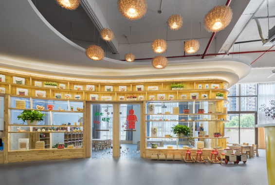 廣州展廳設(shè)計睿星貝貝早教店裝飾設(shè)計