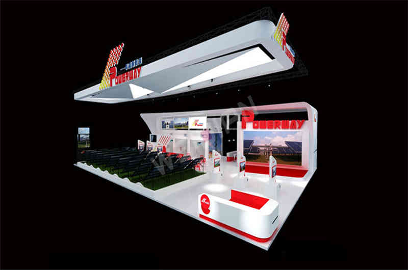 特裝展臺展覽設計公司助力保威能源成都國際太陽能光伏及儲能技術展覽會PV chengdu廣州廣交會展臺搭建商