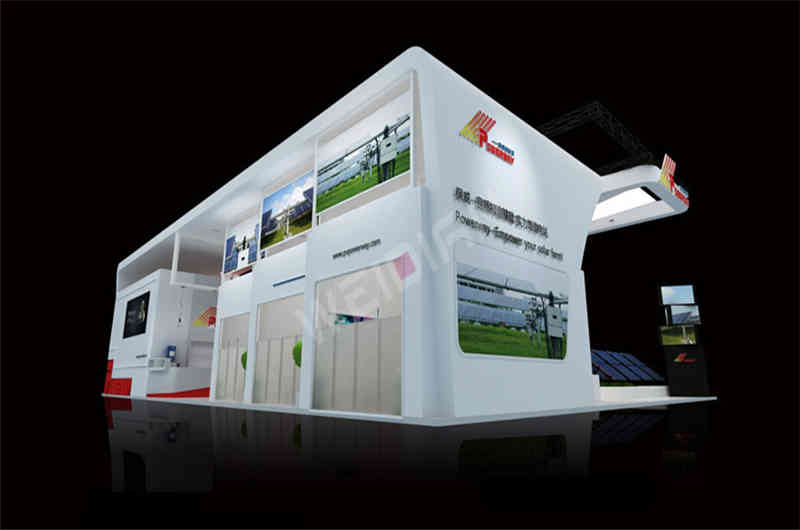 特裝展臺展覽設計公司助力保威能源成都國際太陽能光伏及儲能技術展覽會PV chengdu廣州廣交會展臺搭建商