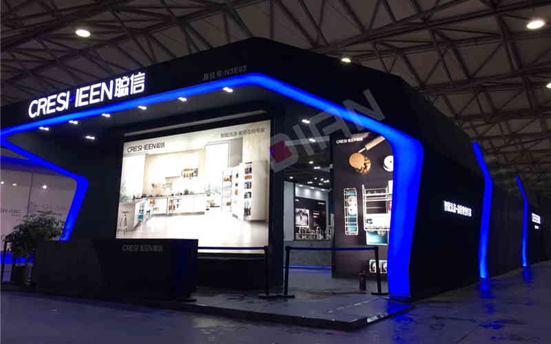 廣州展臺裝修公司設(shè)計(jì)聰信智能上海國際綠色廚房衛(wèi)浴展覽會廣州展臺裝修設(shè)計(jì)