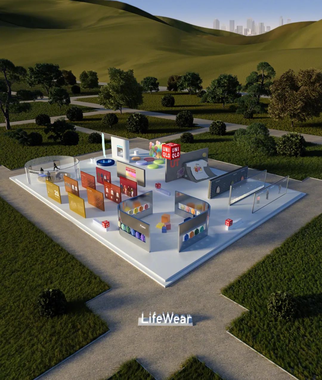 杭州展會設(shè)計搭建公司領(lǐng)你看2023進博會最具有創(chuàng)意00家企業(yè)展臺(優(yōu)衣庫展臺)5