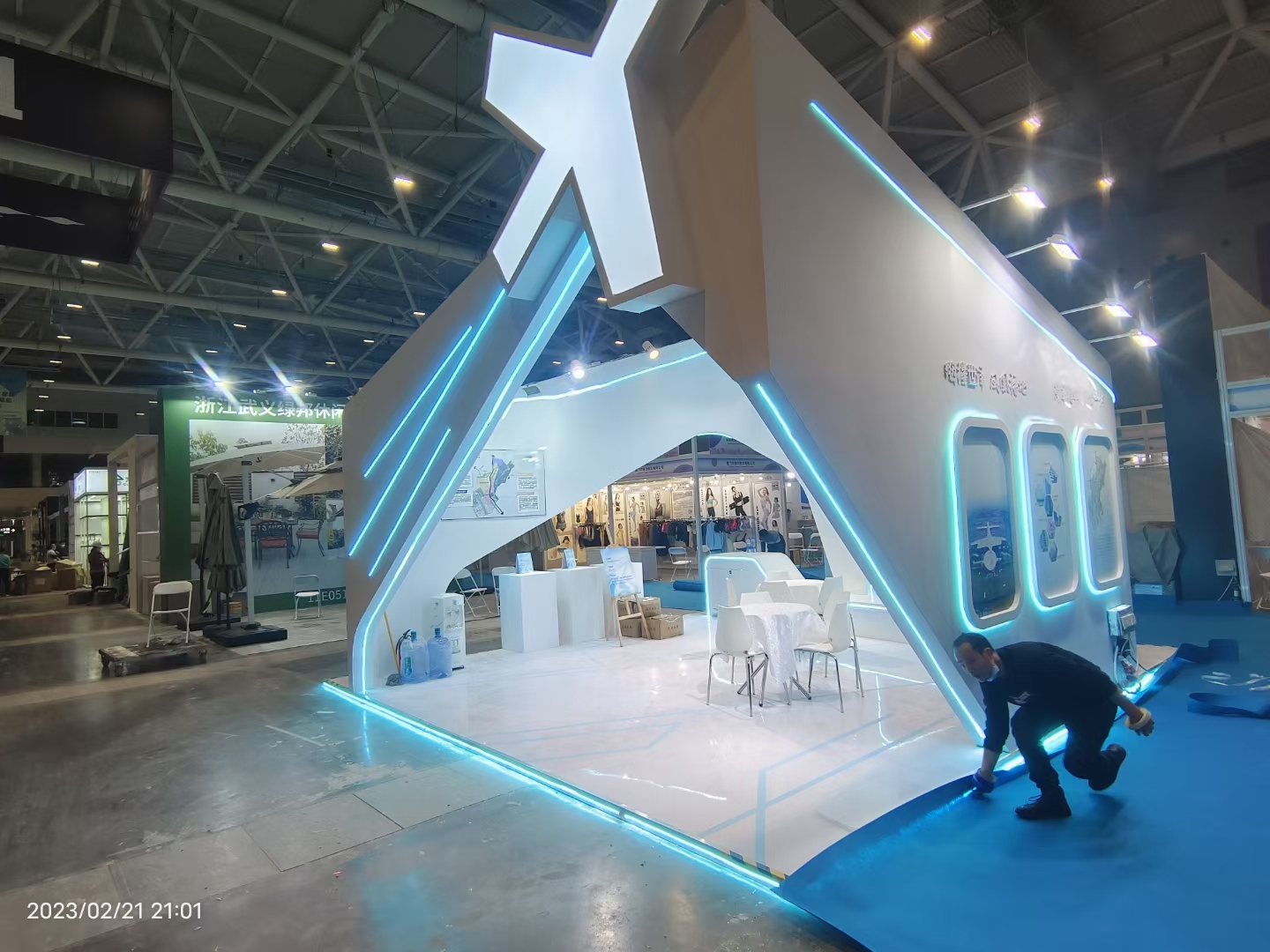 廣州展會搭建設(shè)計深圳跨境電商展，福永街道展臺