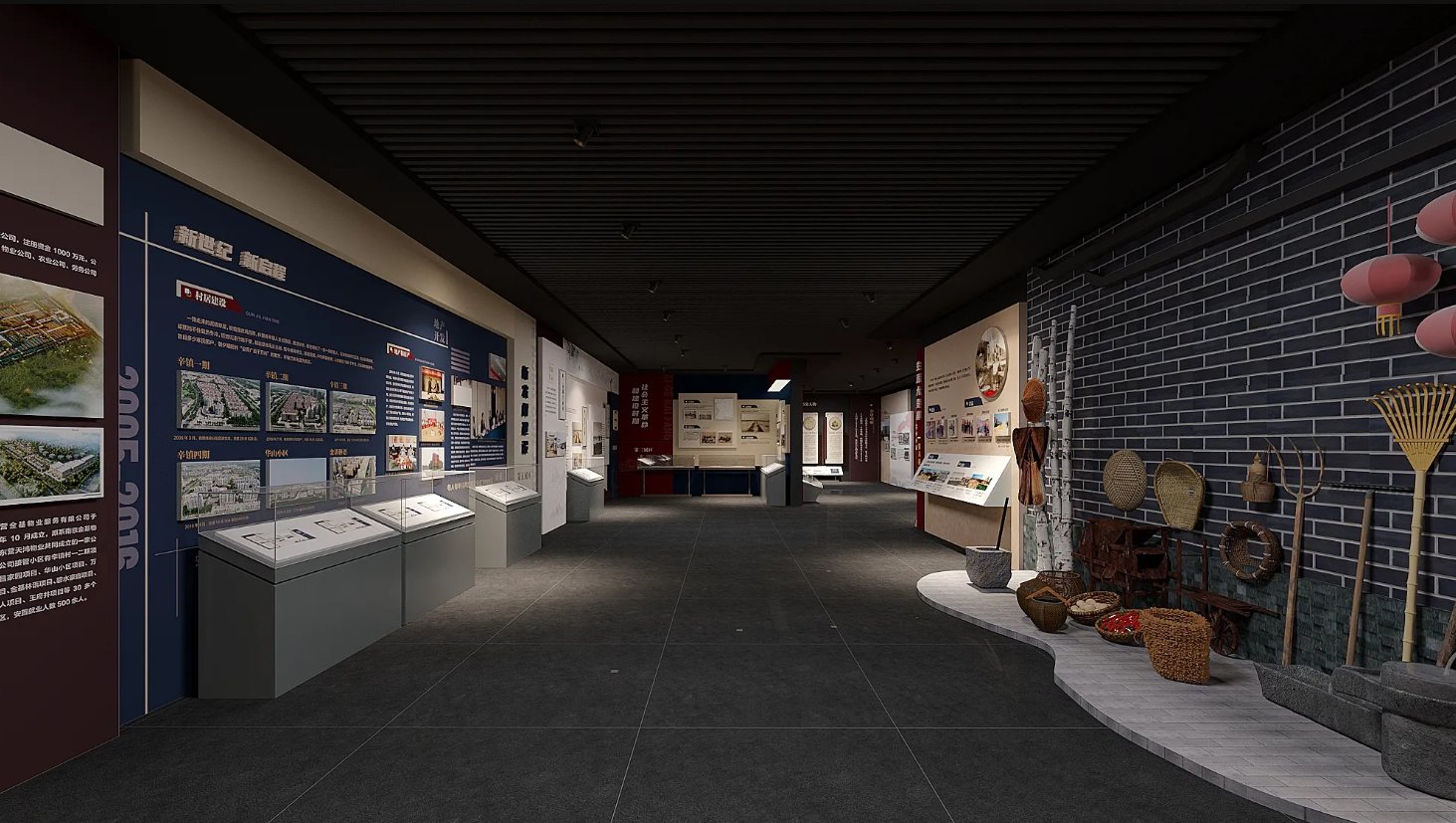 廣東振興鄉村展館設計、廣東振興鄉村村史館設計、廣東振興鄉村文化館、廣東民俗文化館設計（三）